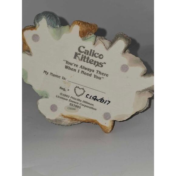 Enesco Calico Cats "You're always there when I Need‎ You" 627992 - Picture 5 of 5